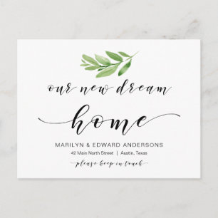 Unsere neue Traumvorstellung Zuhause, Grüne, beweg Postkarte