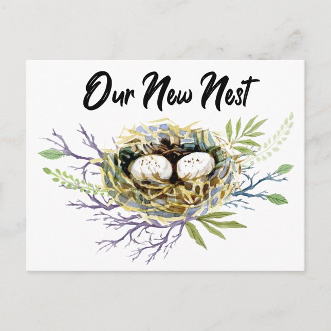 Unsere neue Wasserfarbenbewegung Ankündigungspostkarte (Vorderseite)