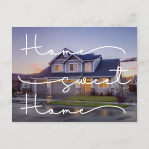 Unsere neue Zuhause Modern Foto Moving Announcemen Postkarte