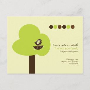 Unsere neues Nest-bewegliche Postkarte