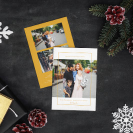 Unsere perfekt unperfekte Familie | 3 Foto Weihnac Feiertagskarte