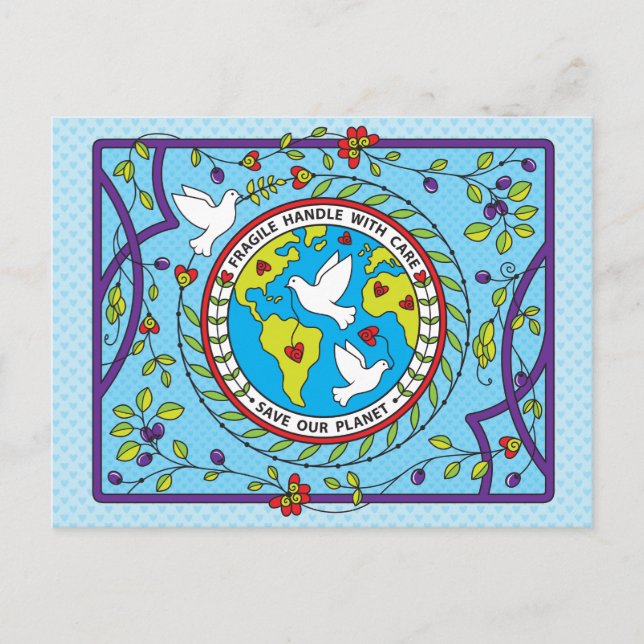 Unsere Planet_ Postkarte gerettet (Vorderseite)