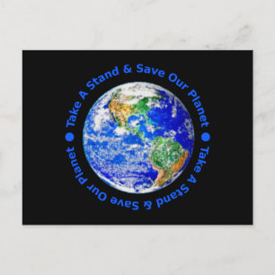 Unsere Planet-Postkarte gerettet Postkarte