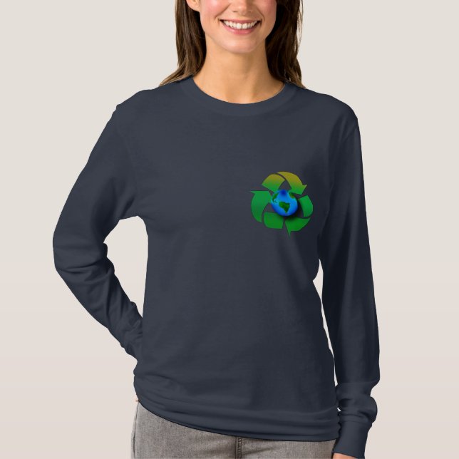 UNSERE PLANET-Serie gerecycelt T-Shirt (Vorderseite)