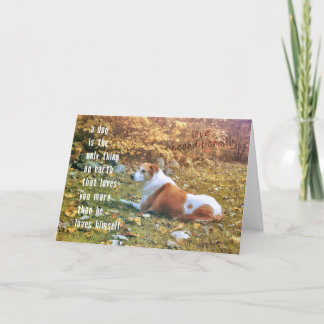 UNSERE POOCH Grußkarte Dankeskarte