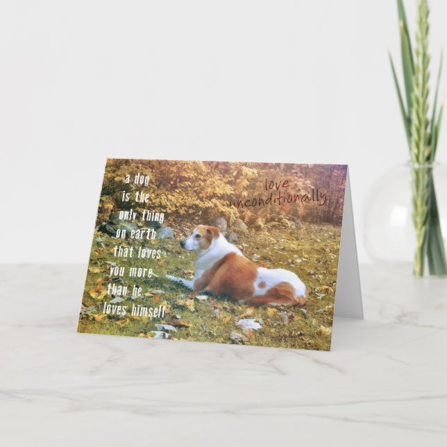 UNSERE POOCH Grußkarte Dankeskarte (Vorderseite)