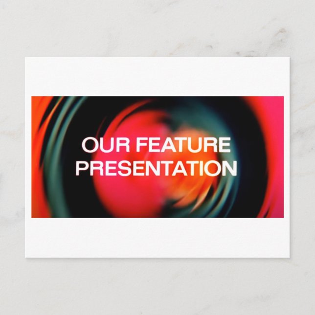 Unsere Präsentation Feiertagspostkarte (Vorderseite)