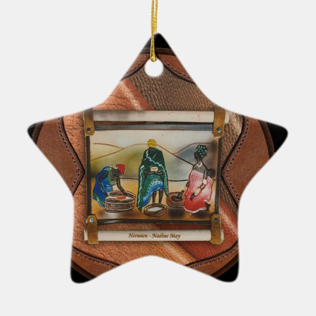 Unsere Regenbogennation Keramik Ornament (Vorne)