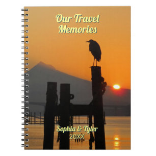 Unsere Reiseerinnerungen, DIY Namen & Jahr, Vogel Notizblock