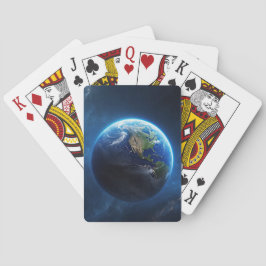 Unsere Saphire-Zuhause im Weltraum Spielkarten