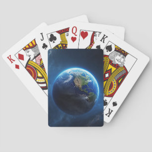 Unsere Saphire-Zuhause im Weltraum Spielkarten