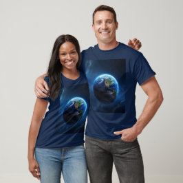 Unsere Saphire-Zuhause im Weltraum T-Shirt