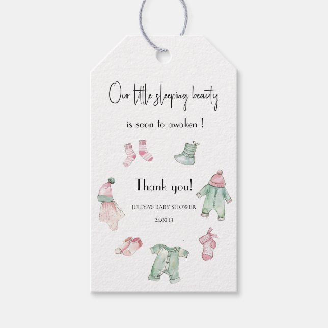 Unsere Schönheitspflege für den Schlaf Geschenkanhänger (Vorderseite)