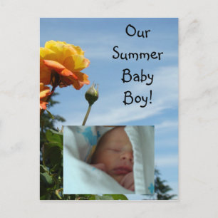 Unsere Sommer-Baby-Jungen-Fotokartepostkarten neue Postkarte