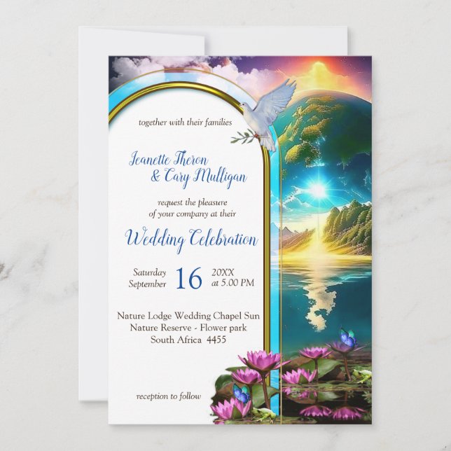 Unsere Sonne ist ein Stern und ein Giver des Leben Einladung (Vorderseite)