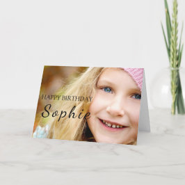 Unsere sonnige Prinzessin wird 5! Niedliche Geburt Dankeskarte