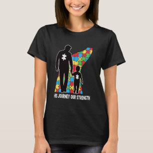 Unsere Stärke Vater Sohn Autistische Kinder Autism T-Shirt