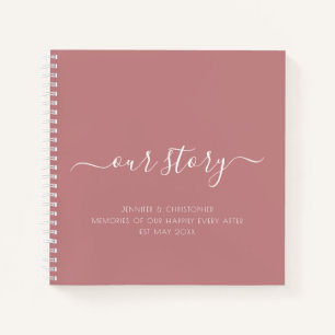 Unsere Story Erinnerungen Paare Keepake Journal Notizbuch