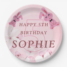 Unsere süße, sonnige Prinzessin wird 5! Geburtstag Pappteller