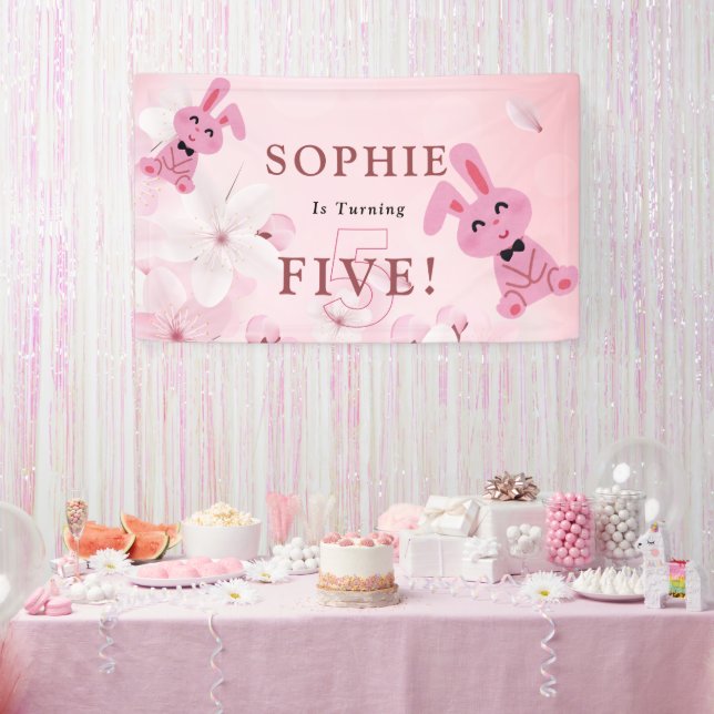 Unsere süße, sonnige Prinzessin wird 5! Party-Bann Banner (Party)