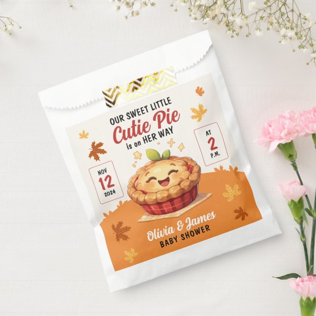Unsere Sweet Little Süsse Pie Fall Baby Dusche Geschenktütchen (Versiegelt)