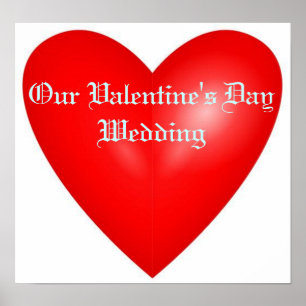 Unsere Valentinstag-Hochzeit Poster