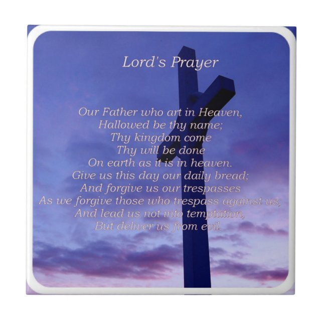 Unsere Vater-Fliese Fliese (Vorderseite)