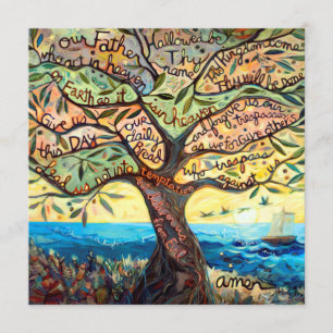 Unsere Vater-Quadrat-Karte mit kundenspezifischer Einladung