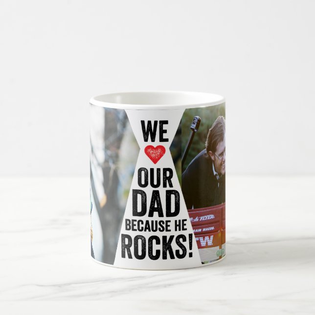 Unsere Vater Rocks Foto Tasse (Mittel)
