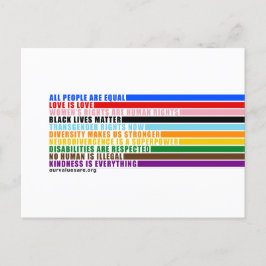 Unsere Werte sind Postkarte