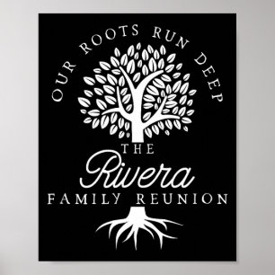 Unsere Wurzeln reichen tief Rivera-Familientreffen Poster