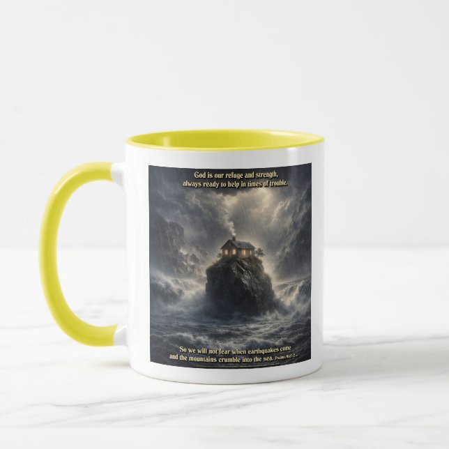 Unsere Zuflucht & Stärke Tasse (Links)