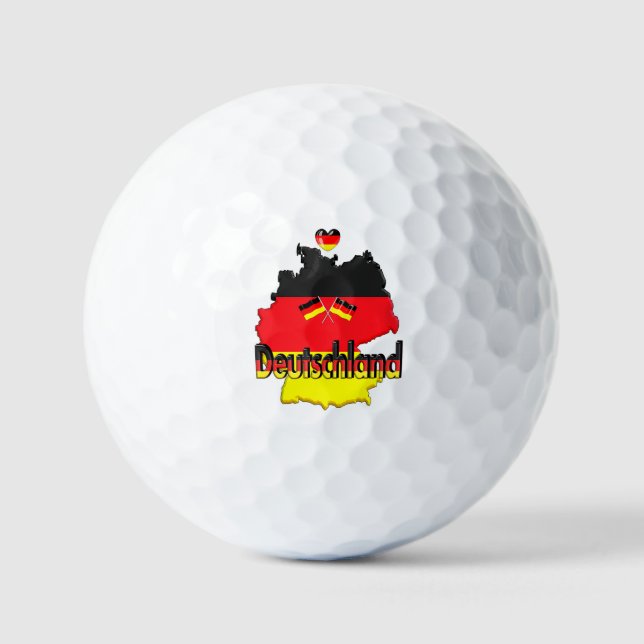 UNSERE ZUHAUSE - DEUTSCHE Designsammlung Golfball (Vorderseite)