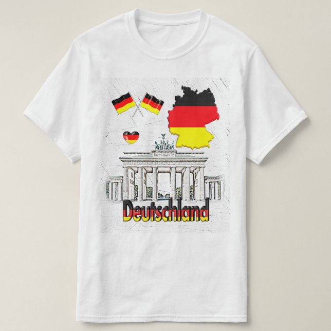 UNSERE ZUHAUSE - DEUTSCHE Designsammlung T-Shirt (Design vorne)