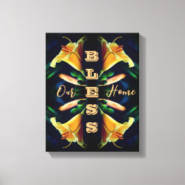 Unsere Zuhause Lily Blume Abstrakt segnen Leinwanddruck