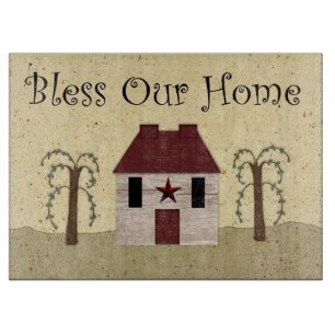 Unsere Zuhause segne Schneidebrett