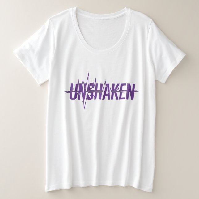 UNSHAKEN – Epilepsy Awareness Purple Day Design Große Größe T-Shirt (Design vorne)