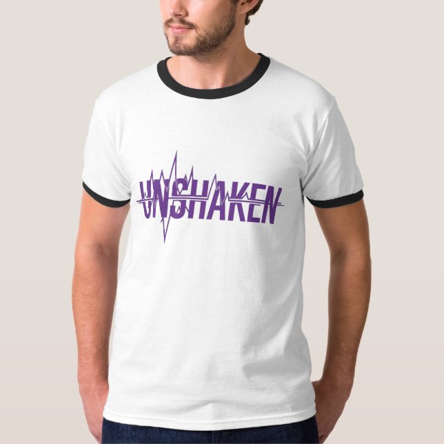 UNSHAKEN – Epilepsy Awareness Purple Day Design T-Shirt (Vorderseite)