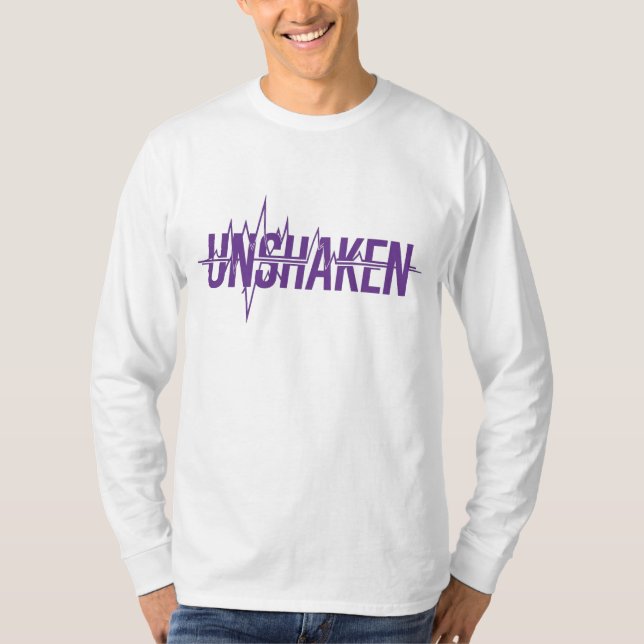 UNSHAKEN – Epilepsy Awareness Purple Day Design T-Shirt (Vorderseite)