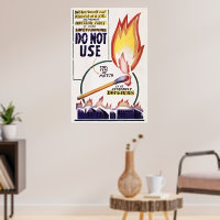 Unsicherheit ignorieren: Vintage Poster