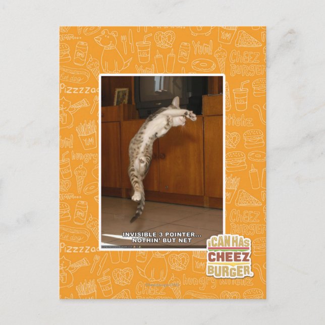 Unsichtbar 3 Zeiger Postkarte (Vorderseite)