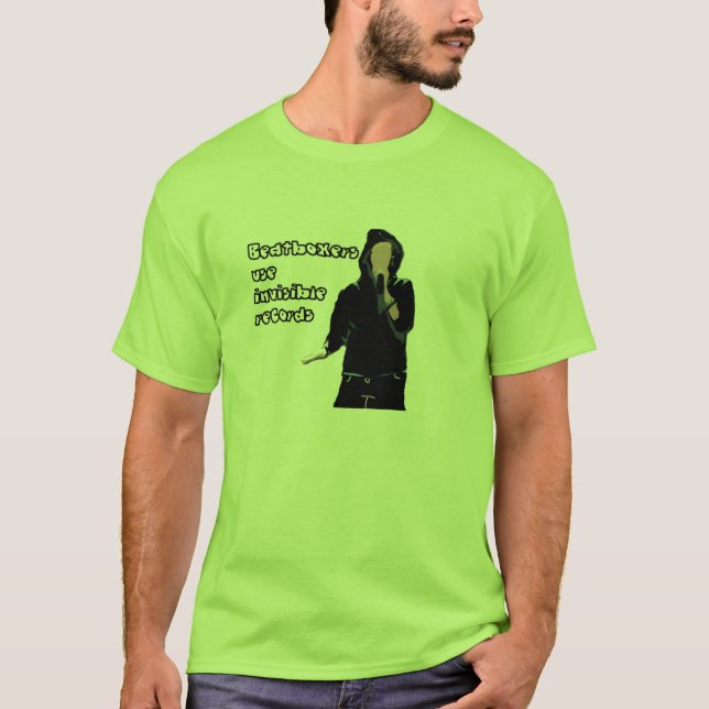 Unsichtbare Aufzeichnungen Beatboxers Gebrauches T-Shirt (Vorderseite)