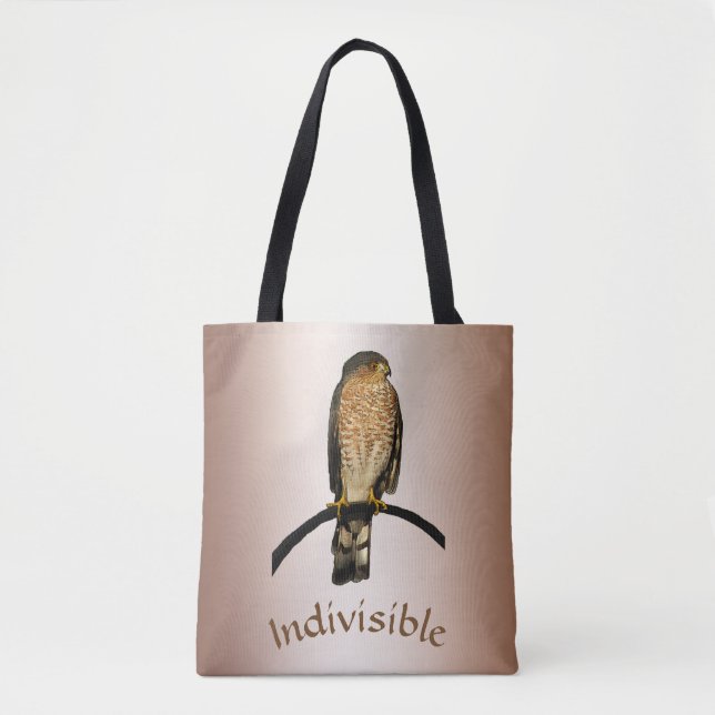 Unsichtbare Brown Hawk Tote Bag (Vorderseite)