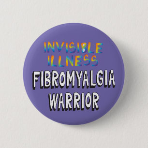 Unsichtbare Erkrankung Fibromyalgie Krieger-Button Button