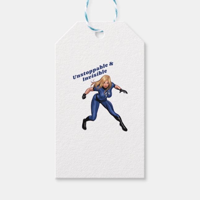 Unsichtbare Frau Geschenkanhänger (Vorderseite)