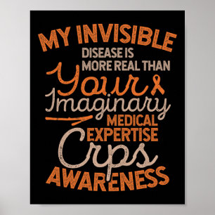Unsichtbare Krankheiten RSD CRPS Bewusstsein Poster