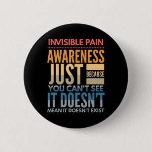Unsichtbare Schmerzen Bewusstsein - Fibromyalgie C Button