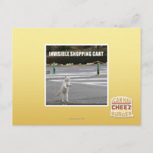 UNSICHTBARER EINKAUFSKARTE POSTKARTE