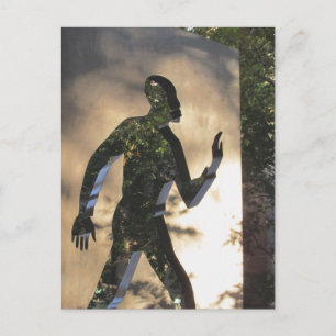 Unsichtbarer Mann in der New Yorker Postkarte