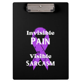 Unsichtbarer Schmerz sarkastisch Klemmbrett